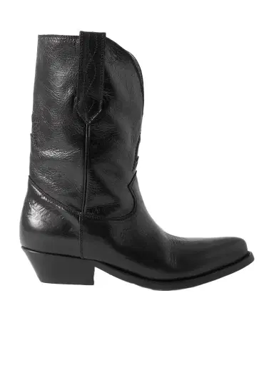 Golden Goose Low Wish Star Textured-leather Cowboy Boots | Thumbnail 1 Golden Goose Low Wish Star Textured-leather Cowboy Boots | Thumbnail 1