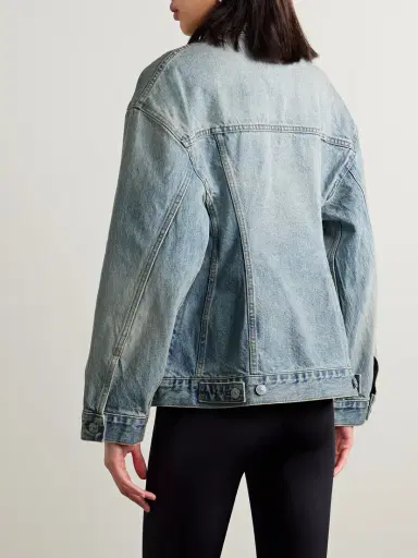 Balenciaga Hourglass Oversized Denim Jacket | Thumbnail 3 Balenciaga Hourglass Oversized Denim Jacket | Thumbnail 3