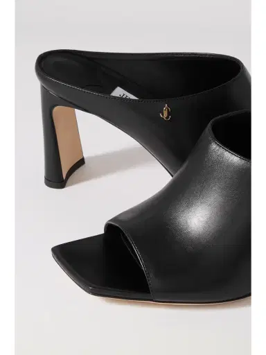 Jimmy Choo Kinley 75 Logo-embellished Leather Mules | Thumbnail 4 Jimmy Choo Kinley 75 Logo-embellished Leather Mules | Thumbnail 4