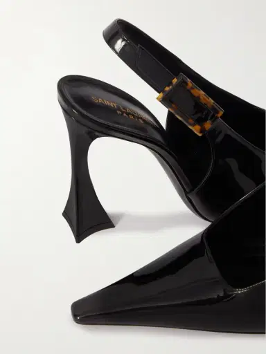 Saint Laurent Dune Patent-leather Slingback Pumps | Thumbnail 4 Saint Laurent Dune Patent-leather Slingback Pumps | Thumbnail 4