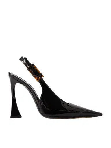Saint Laurent Dune Patent-leather Slingback Pumps | Thumbnail 1 Saint Laurent Dune Patent-leather Slingback Pumps | Thumbnail 1