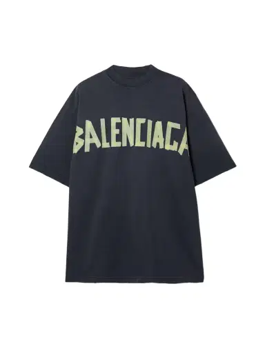 Balenciaga Oversized Distressed Printed Cotton-jersey T-shirt | Thumbnail 1 Balenciaga Oversized Distressed Printed Cotton-jersey T-shirt | Thumbnail 1