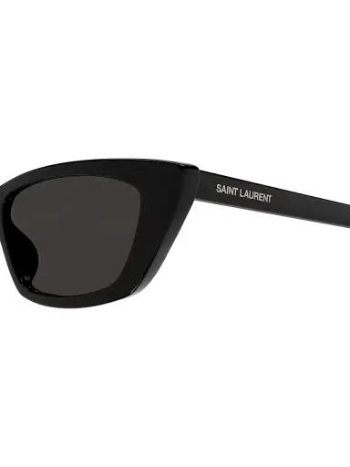 Saint Laurent Women's Fashion Show 52MM Cat-Eye Sunglasses - Black Dark Grey | Thumbnail 3 Saint Laurent Women's Fashion Show 52MM Cat-Eye Sunglasses - Black Dark Grey | Thumbnail 3