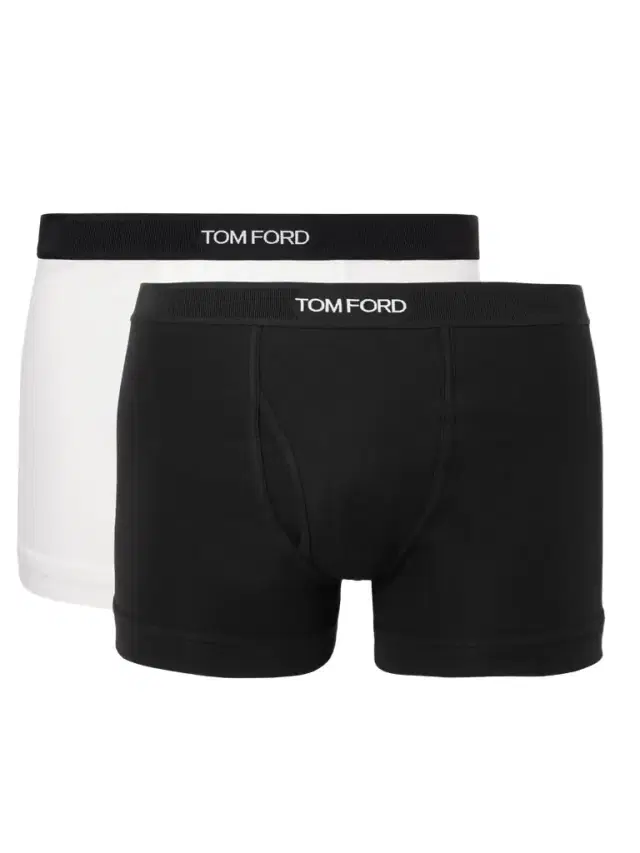 Two-Pack Stretch-Cotton Jersey Boxer Briefs - Men Two-Pack Stretch-Cotton Jersey Boxer Briefs - Men