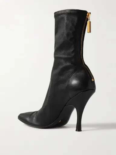Khaite Eva Leather Sock Boots | Thumbnail 3 Khaite Eva Leather Sock Boots | Thumbnail 3