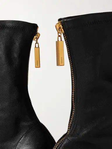 Khaite Eva Leather Sock Boots | Thumbnail 4 Khaite Eva Leather Sock Boots | Thumbnail 4