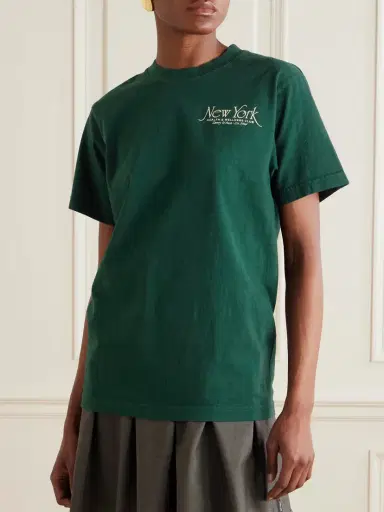 Sporty & Rich Ny 94 Printed Cotton-jersey T-shirt | Thumbnail 3 Sporty & Rich Ny 94 Printed Cotton-jersey T-shirt | Thumbnail 3