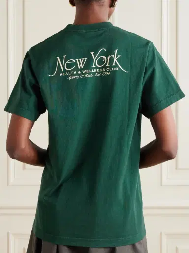 Sporty & Rich Ny 94 Printed Cotton-jersey T-shirt | Thumbnail 4 Sporty & Rich Ny 94 Printed Cotton-jersey T-shirt | Thumbnail 4