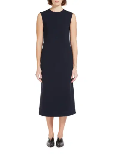Max Mara Leisure Women's Jersey Sleeveless Midi-Dress - Navy | Thumbnail 3 Max Mara Leisure Women's Jersey Sleeveless Midi-Dress - Navy | Thumbnail 3