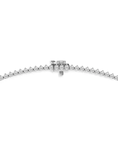 Saks Fifth Avenue Collection Women's 14K White Gold & Natural Diamond Riviera Necklace/5.00-15.00 TCW - 15 Tcw | Thumbnail 3 Saks Fifth Avenue Collection Women's 14K White Gold & Natural Diamond Riviera Necklace/5.00-15.00 TCW - 15 Tcw | Thumbnail 3