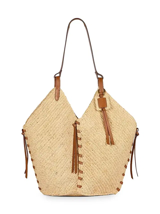 Women's Tampa Raffia & Leather Tote Bag Women's Tampa Raffia & Leather Tote Bag