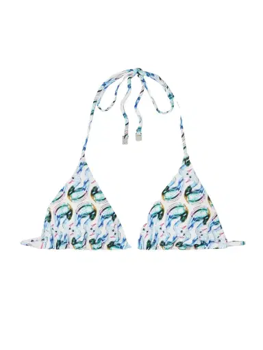Tory Burch Printed Triangle Bikini Top | Thumbnail 1 Tory Burch Printed Triangle Bikini Top | Thumbnail 1