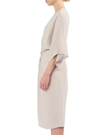 Careste Women's Olympia Gathered Dress - Dark White Sand | Thumbnail 3 Careste Women's Olympia Gathered Dress - Dark White Sand | Thumbnail 3