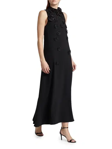 Elliatt Women's Lilydale Rosette Maxi Dress - Black | Thumbnail 2 Elliatt Women's Lilydale Rosette Maxi Dress - Black | Thumbnail 2