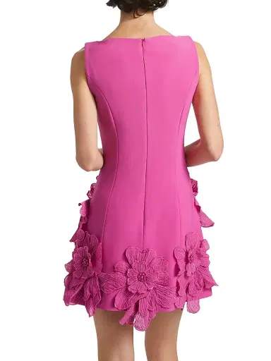 Elliatt Women's Janelle Floral Appliqué Minidress - Fuchsia | Thumbnail 5 Elliatt Women's Janelle Floral Appliqué Minidress - Fuchsia | Thumbnail 5