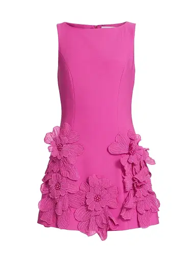 Elliatt Women's Janelle Floral Appliqué Minidress - Fuchsia | Thumbnail 1 Elliatt Women's Janelle Floral Appliqué Minidress - Fuchsia | Thumbnail 1