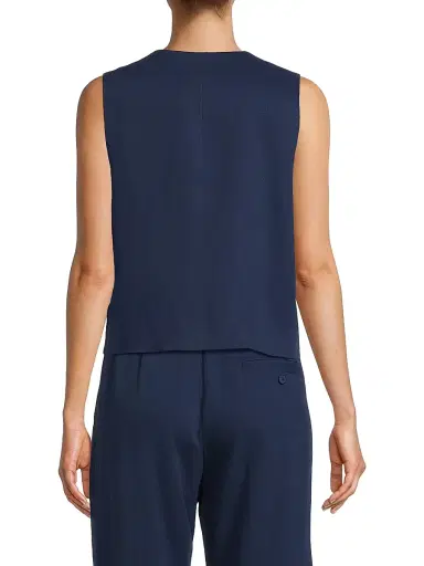 Masai Copenhagen Women's Jordyn Buttoned Waistcoat - Sargasso Sea | Thumbnail 5 Masai Copenhagen Women's Jordyn Buttoned Waistcoat - Sargasso Sea | Thumbnail 5