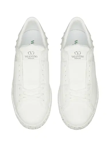 Valentino Garavani Men's Open For A Change Sneakers In Bio-Based Material - White | Thumbnail 4 Valentino Garavani Men's Open For A Change Sneakers In Bio-Based Material - White | Thumbnail 4
