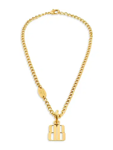 Balenciaga Women's Nano Thin Necklace - Gold | Thumbnail 1 Balenciaga Women's Nano Thin Necklace - Gold | Thumbnail 1