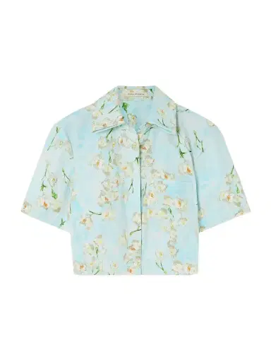 Emilia Wickstead Natalie Cropped Floral-print Cotton-poplin Shirt | Thumbnail 1 Emilia Wickstead Natalie Cropped Floral-print Cotton-poplin Shirt | Thumbnail 1
