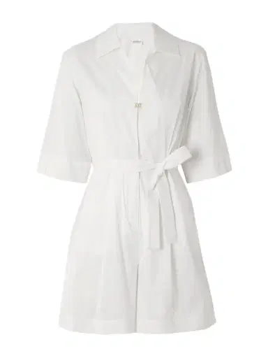 Max Mara Canard Cotton-blend Playsuit | Thumbnail 1 Max Mara Canard Cotton-blend Playsuit | Thumbnail 1