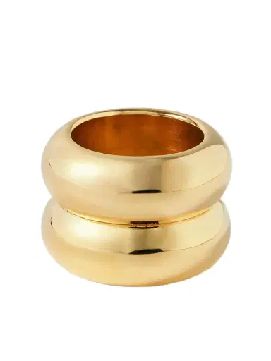 Uncommon Matters Breve Gold-tone Ring | Thumbnail 1 Uncommon Matters Breve Gold-tone Ring | Thumbnail 1