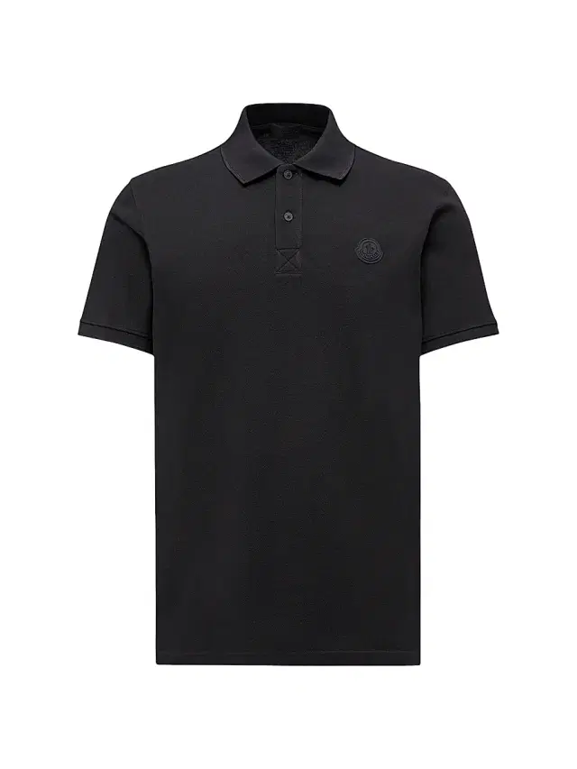 Men's Polo Shirt in Cotton Piquet - Black Men's Polo Shirt in Cotton Piquet - Black