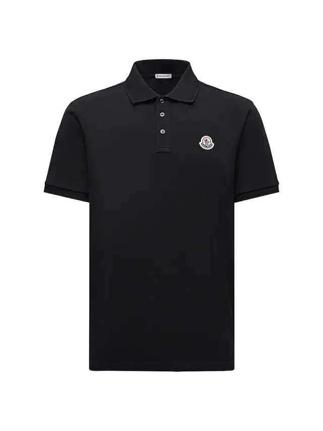 Men's Logo Pique-Cotton Polo Shirt - Black Men's Logo Pique-Cotton Polo Shirt - Black