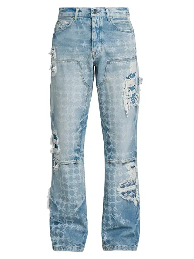 Men's Bleach Bandana Carpenter Jeans Men's Bleach Bandana Carpenter Jeans