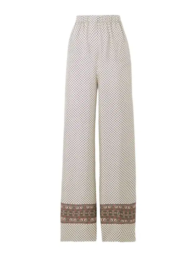 Valerio Printed Silk-twill Wide-leg Pants Valerio Printed Silk-twill Wide-leg Pants