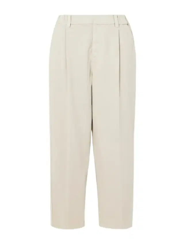 Cropped Pleated Stretch-cotton Twill Tapered Pants Cropped Pleated Stretch-cotton Twill Tapered Pants