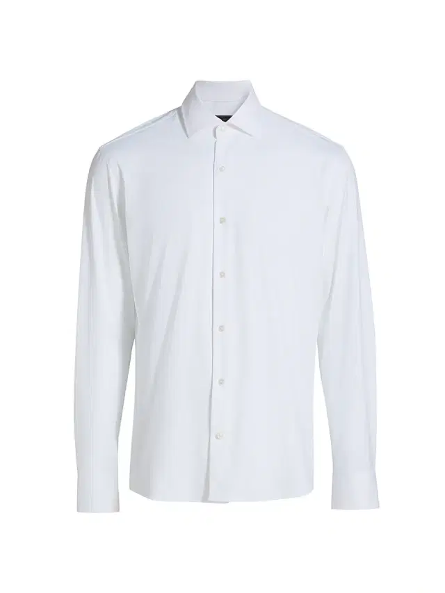 Men's COLLECTION Solid Cotton Dress Shirt Men's COLLECTION Solid Cotton Dress Shirt