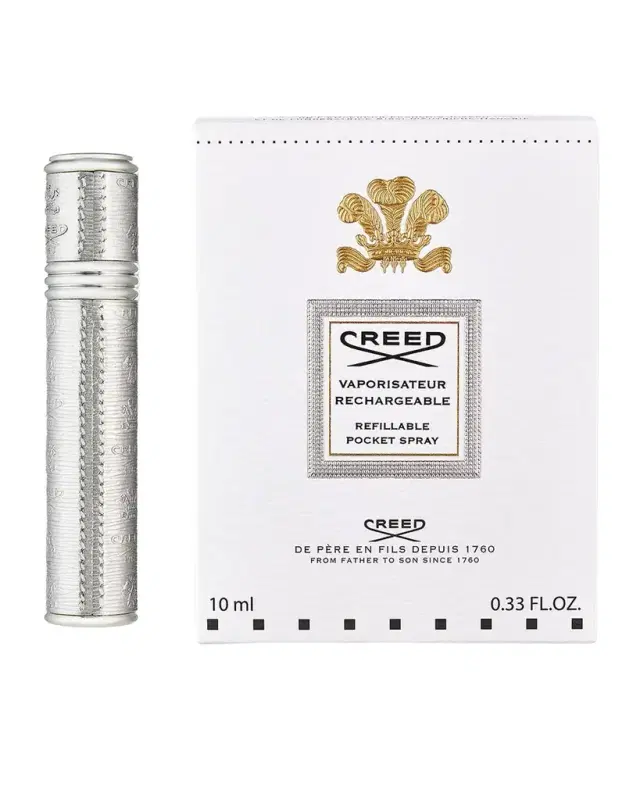 Empty Silver Refillable Pocket Spray Case, 0.33 oz. Empty Silver Refillable Pocket Spray Case, 0.33 oz.