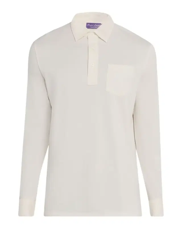 Men's Cotton-Cashmere Piqué Polo Shirt Men's Cotton-Cashmere Piqué Polo Shirt