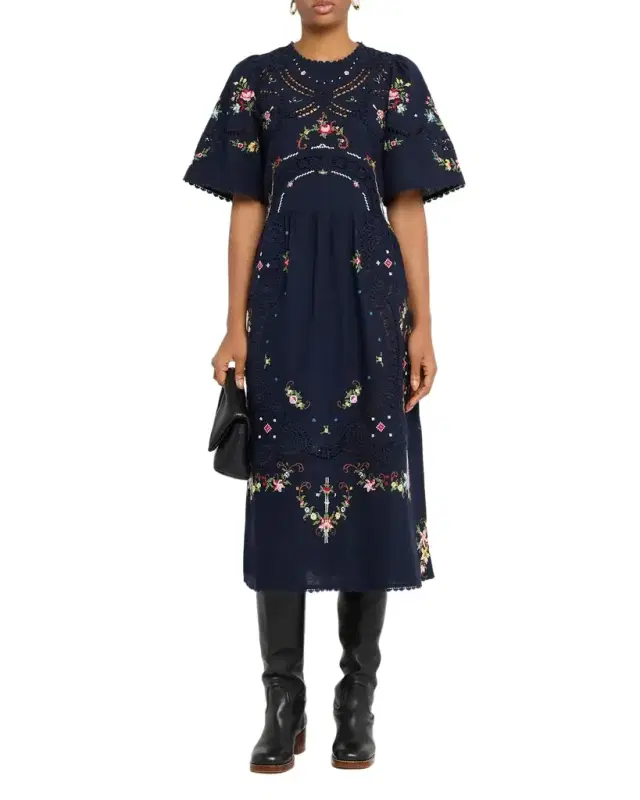 Edwina Embroidered Midi Dress Edwina Embroidered Midi Dress