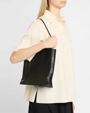 THE ROW To Go Large Tote Bag in Napa Leather | Thumbnail 2 THE ROW To Go Large Tote Bag in Napa Leather | Thumbnail 2