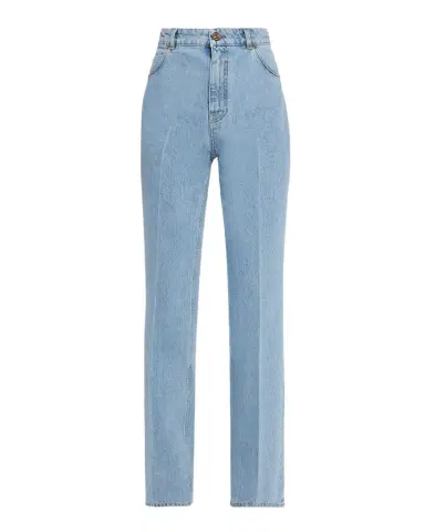 Balmain High-Waisted Flared Denim Jeans | Thumbnail 1 Balmain High-Waisted Flared Denim Jeans | Thumbnail 1