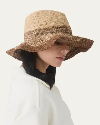 Eugenia Kim Lourdes Ombré Raffia Hat | Thumbnail 4 Eugenia Kim Lourdes Ombré Raffia Hat | Thumbnail 4