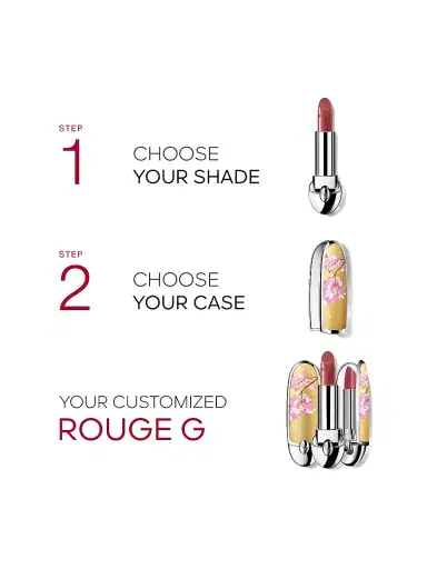 GUERLAIN Women's Rouge G Customizable Cherry Blossom Lipstick Case | Thumbnail 2 GUERLAIN Women's Rouge G Customizable Cherry Blossom Lipstick Case | Thumbnail 2