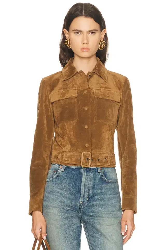 Belted Suede Jacket Belted Suede Jacket