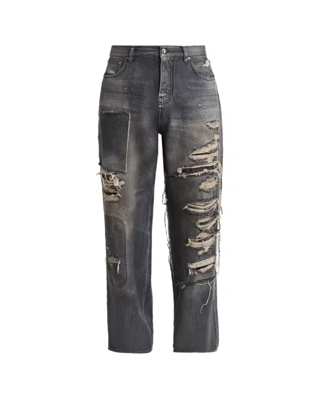 Men's Distressed Stretch Straight-Fit Jeans Men's Distressed Stretch Straight-Fit Jeans
