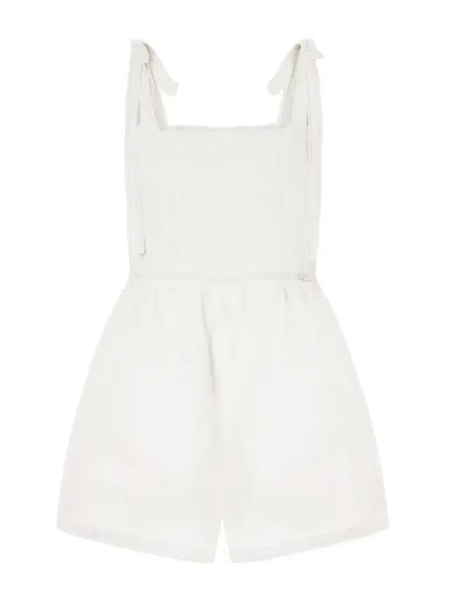 Emilia Lace-trimmed Cotton Playsuit Emilia Lace-trimmed Cotton Playsuit