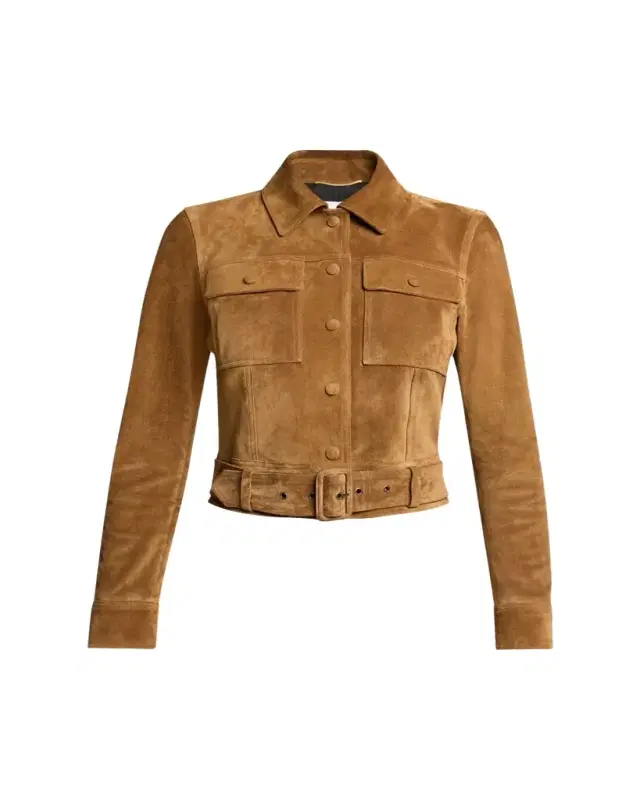 Belted Suede Jacket Belted Suede Jacket