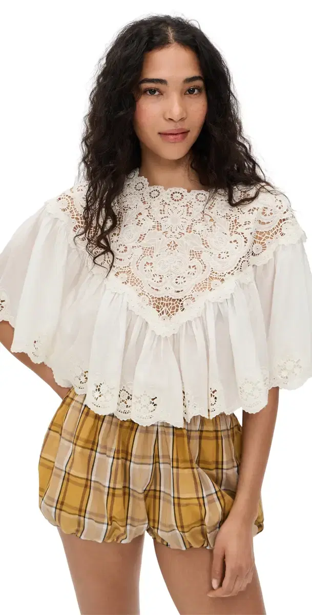 Sofia Embroidery Top Cream Sofia Embroidery Top Cream