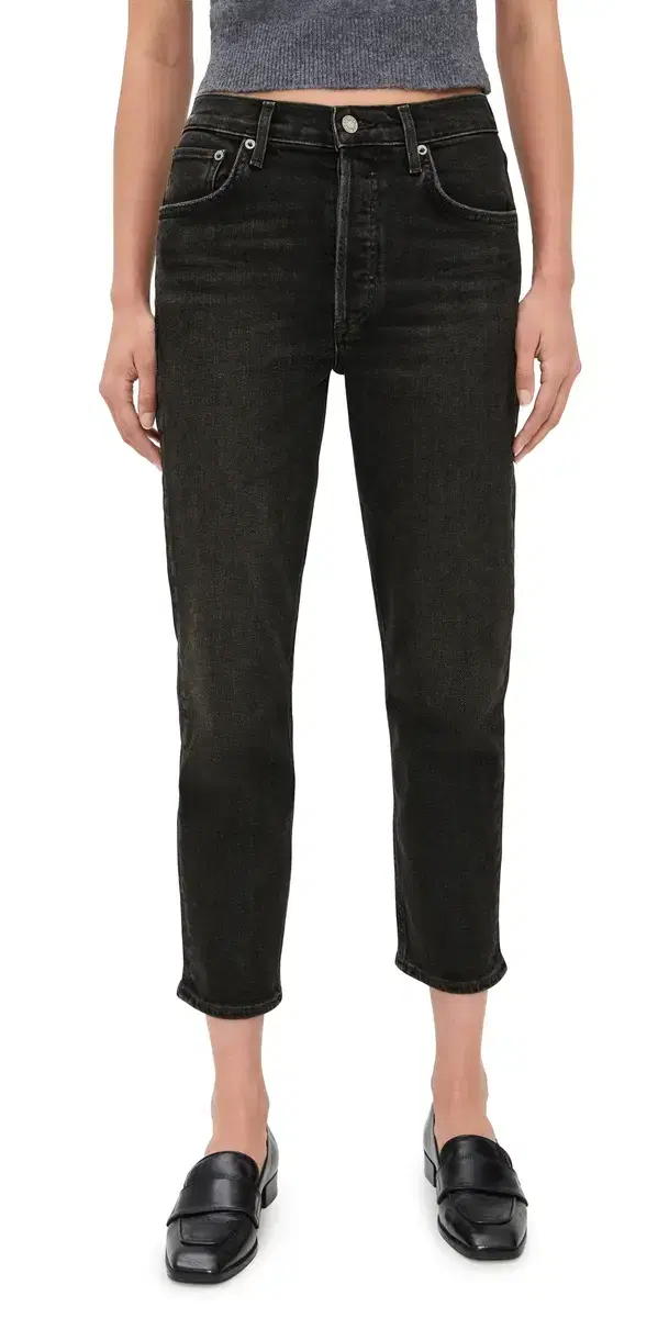 Riley High Rise Straight Crop Jeans Riley High Rise Straight Crop Jeans