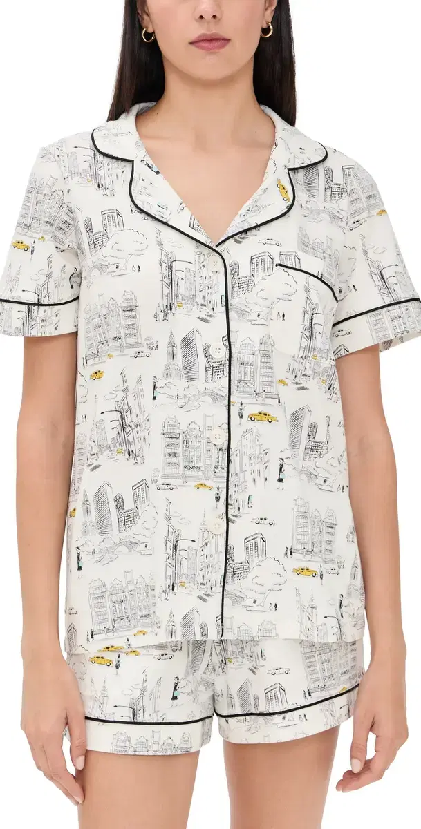 Short Sleeve Short Pajama Set Short Sleeve Short Pajama Set