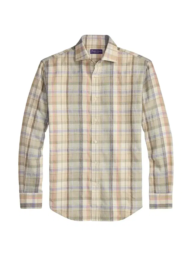 Men's Plaid Hemp-Cotton Shirt Men's Plaid Hemp-Cotton Shirt