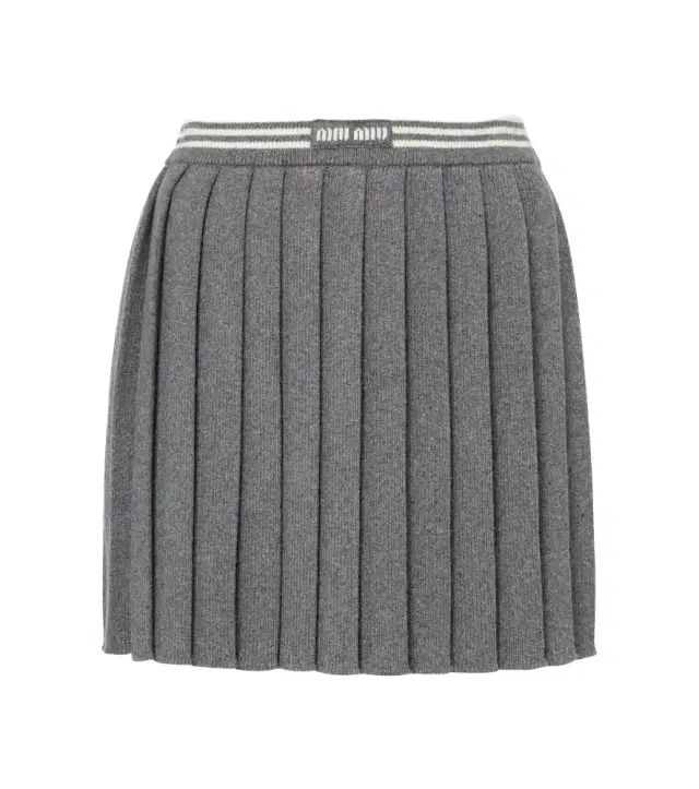 Cashmere and wool miniskirt Cashmere and wool miniskirt