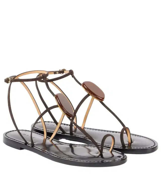 Cairo embellished leather sandals Cairo embellished leather sandals