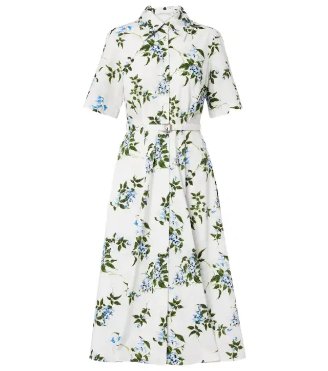 Rubie floral cotton poplin shirt dress Rubie floral cotton poplin shirt dress